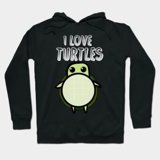 Funny Tshirt I Love Turtles Hoodie